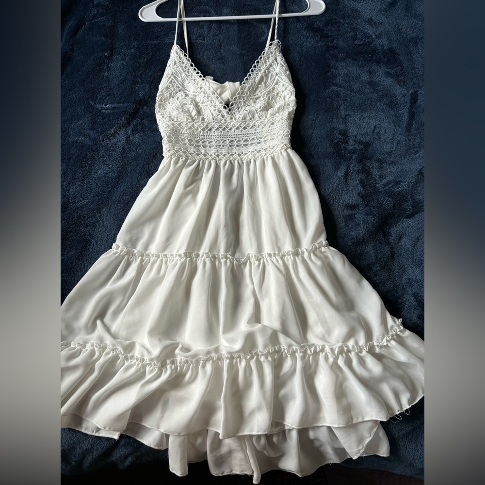 Mini white dress